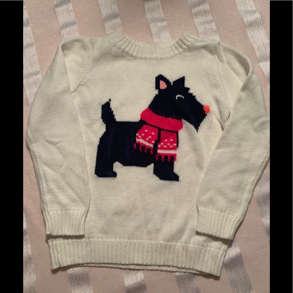 Size 5 girls sweater by Carters with Scottie dog